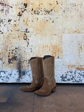 Vintage Acme Western Boots - Size 4.5 Brown Tan Cognac
